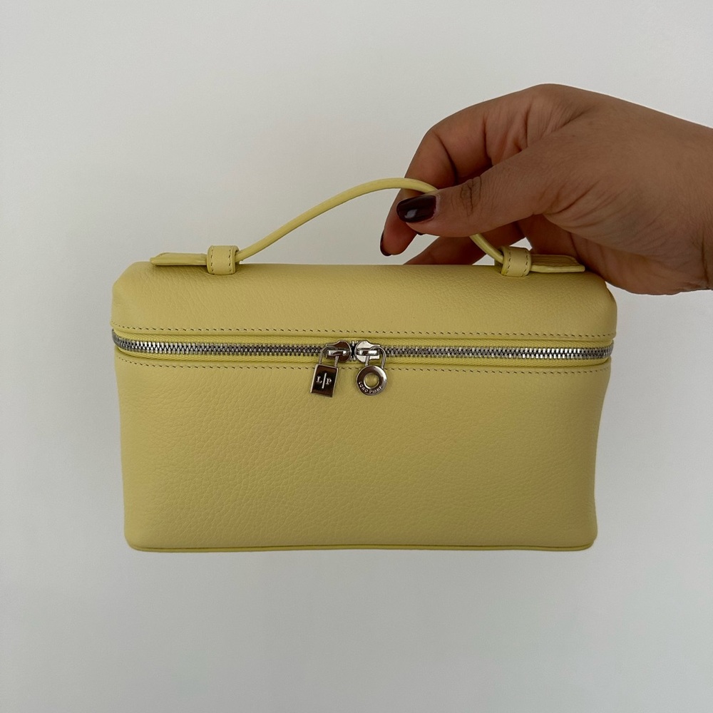 NWT Loro Piana L19 Extra Pocket Bag Pouch. Yellow